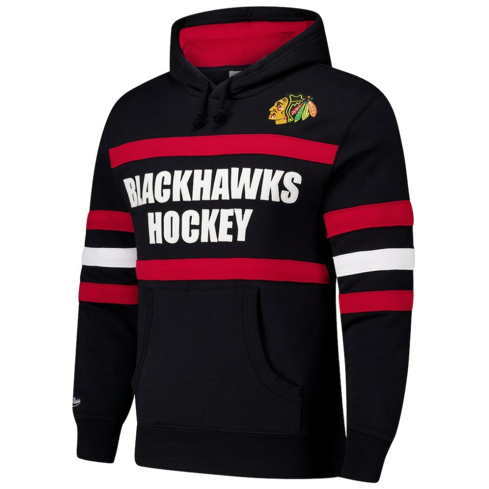 Chicago Blackhawks Mitchell & Ness Head Coach Slogan Pullover Hoodie - Black | US 202122468