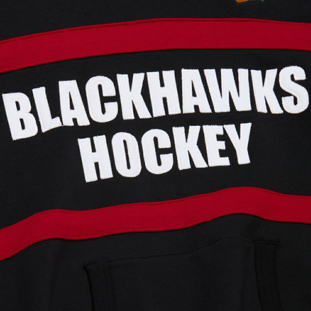 Chicago Blackhawks Mitchell & Ness Head Coach Slogan Pullover Hoodie - Black | US 202122468