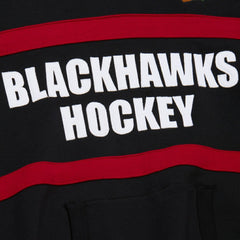 Chicago Blackhawks Mitchell & Ness Head Coach Slogan Pullover Hoodie - Black | US 202122468