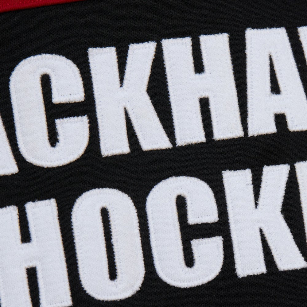 Chicago Blackhawks Mitchell & Ness Head Coach Slogan Pullover Hoodie - Black | US 202122468