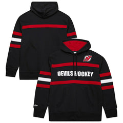 New Jersey Devils Mitchell & Ness Head Coach Slogan Pullover Hoodie - Black | US 202122470