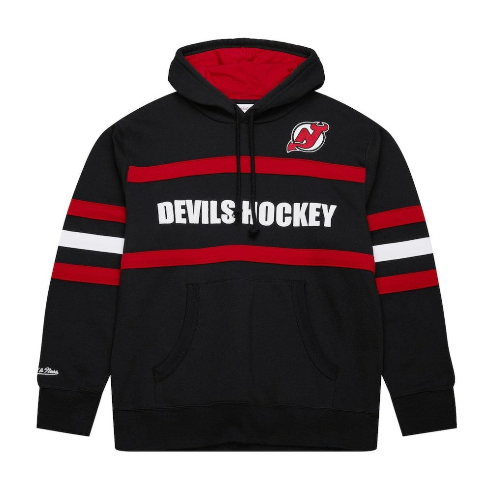 New Jersey Devils Mitchell & Ness Head Coach Slogan Pullover Hoodie - Black | US 202122470
