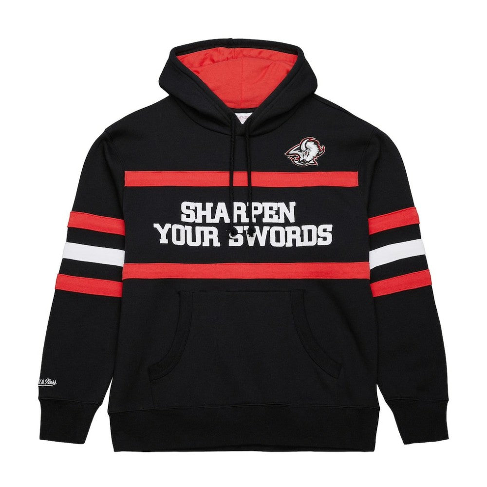 Buffalo Sabres Mitchell & Ness Head Coach Slogan Pullover Hoodie - Black | US 202122473