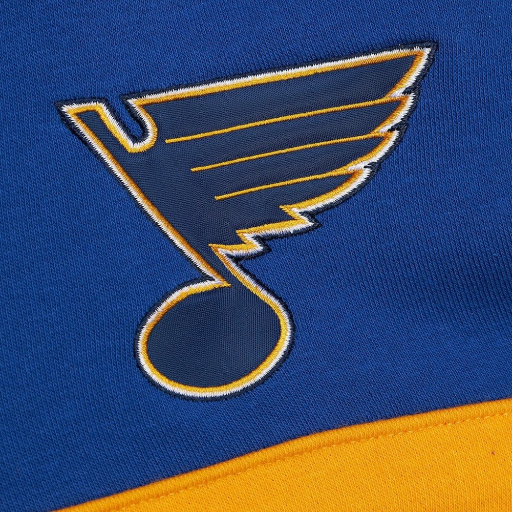 St. Louis Blues Mitchell & Ness Head Coach Slogan Pullover Hoodie - Blue | US 202122474