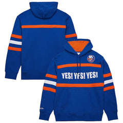 New York Islanders Mitchell & Ness Head Coach Slogan Pullover Hoodie - Royal | US 202122475