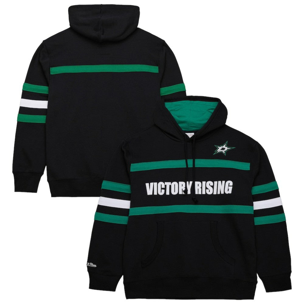 Dallas Stars Mitchell & Ness Head Coach Slogan Pullover Hoodie - Black | US 202122476