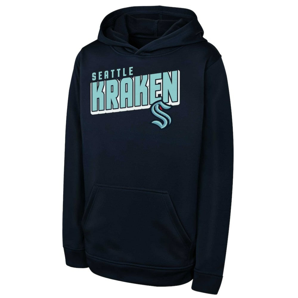 Seattle Kraken Youth Cyber Punk Performance Hoodie - Deep Sea Blue | US 202122519