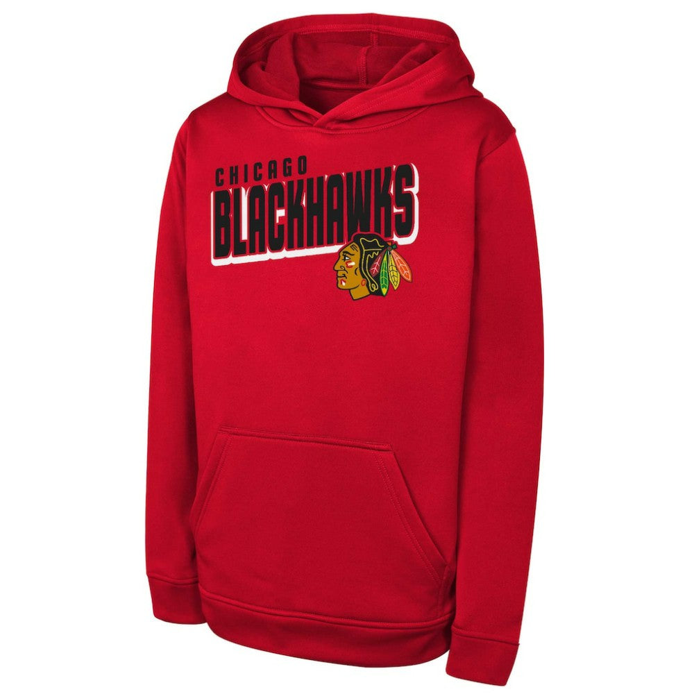 Chicago Blackhawks Youth Cyber Punk Performance Hoodie - Red | US 202122529