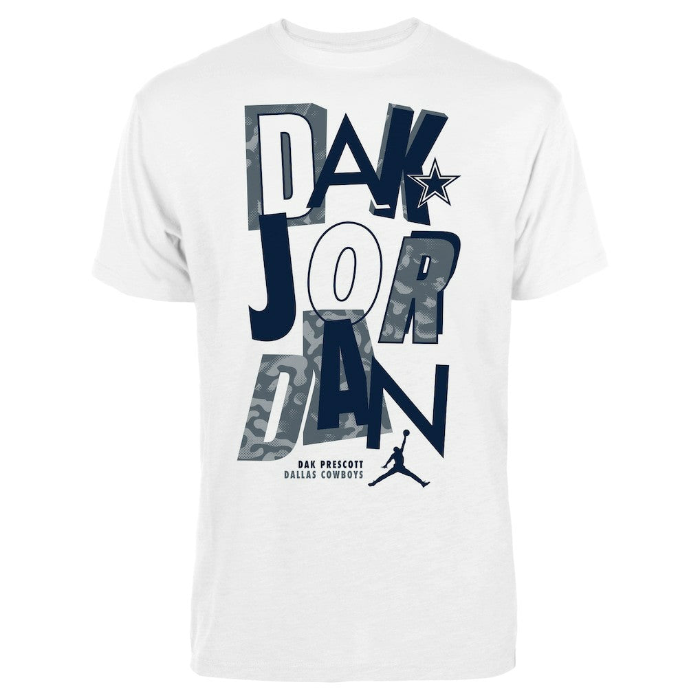 Dak Prescott Dallas Cowboys Jordan Brand Fresh Graphic T-Shirt - White T-shirts