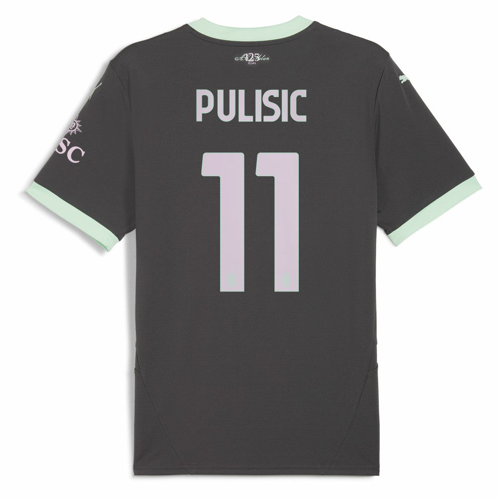 Christian Pulisic AC Milan 2024/25 Third Replica Player Jersey Charcoal - Puma online