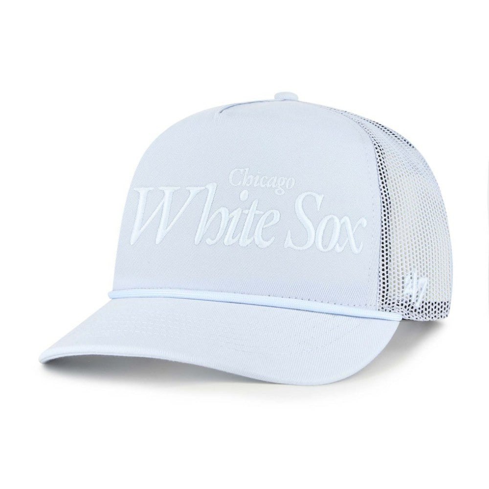 Chicago White Sox '47 Foundation Script Hitch Adjustable Trucker Hat - Light Blue Hats