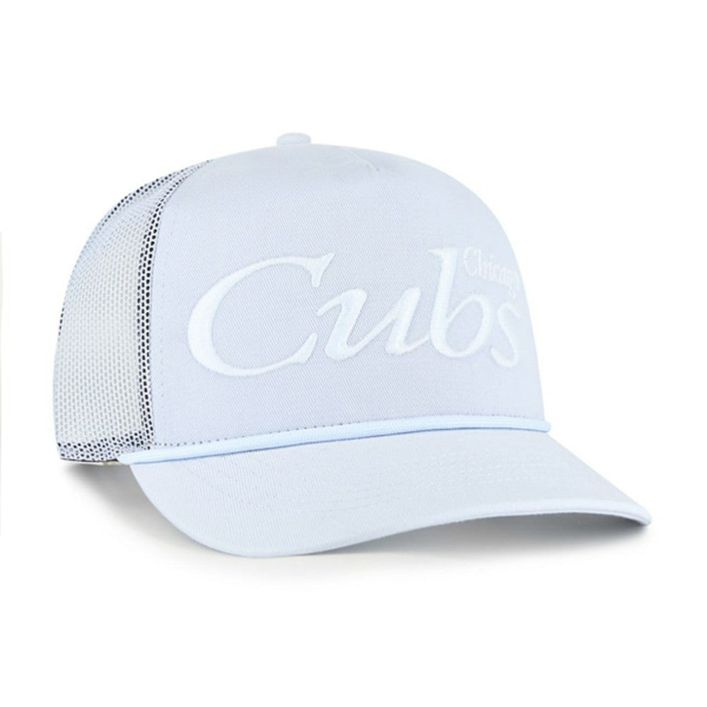 Chicago Cubs '47 Foundation Script Hitch Adjustable Trucker Hat - Light Blue Hats