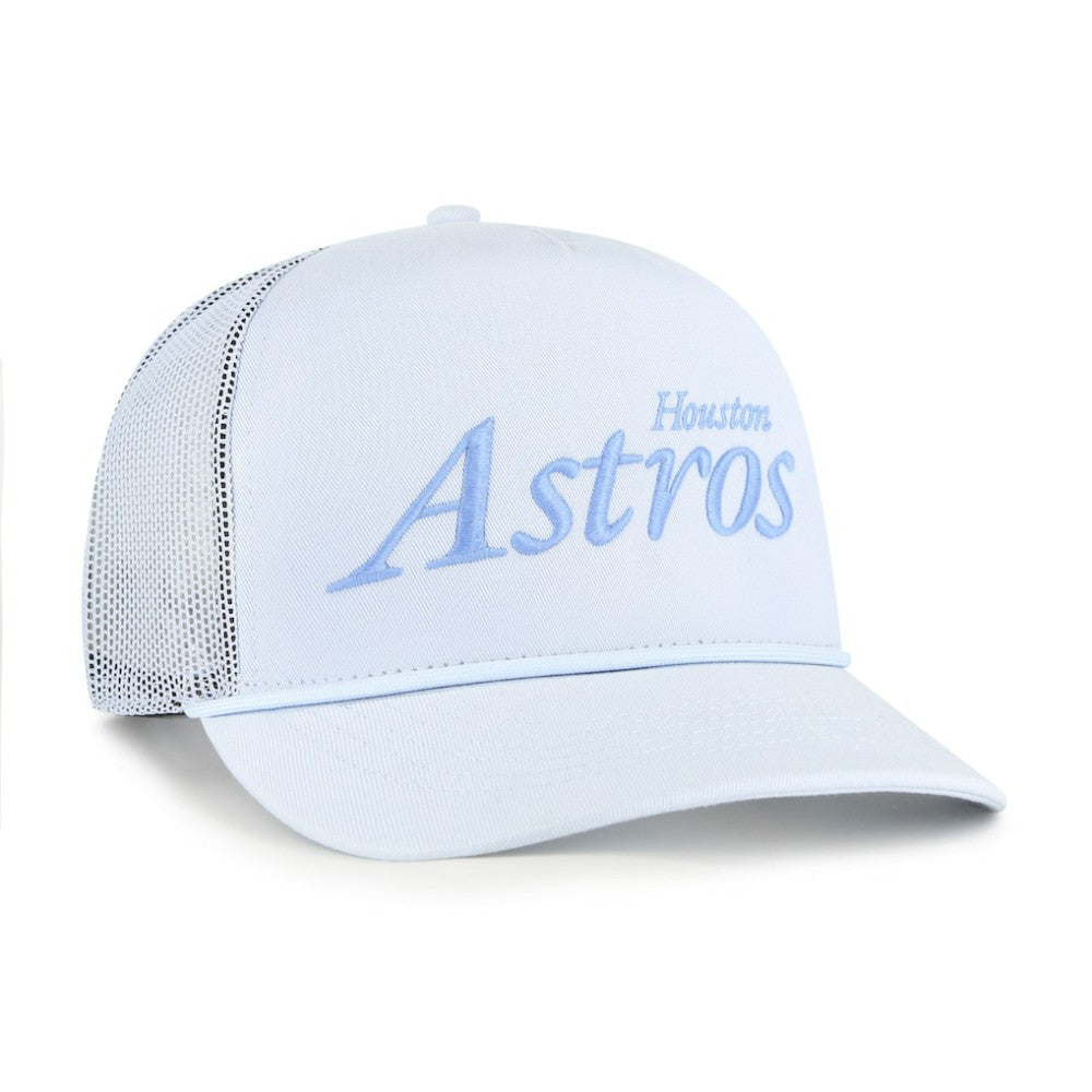 Houston Astros '47 Foundation Script Hitch Adjustable Trucker Hat - Light Blue Hats