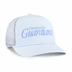 Cleveland Guardians '47 Foundation Script Hitch Adjustable Trucker Hat - Light Blue Hats