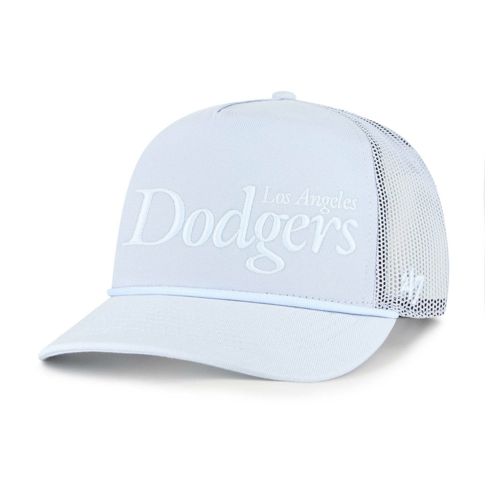 Los Angeles Dodgers '47 Foundation Script Hitch Adjustable Trucker Hat - Light Blue Hats