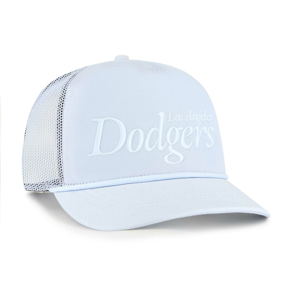 Los Angeles Dodgers '47 Foundation Script Hitch Adjustable Trucker Hat - Light Blue Hats