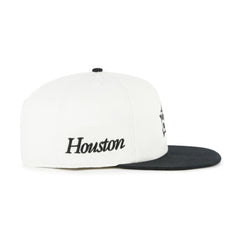 Houston Astros '47 Foundation Captain Snapback Hat - White/Black Hats