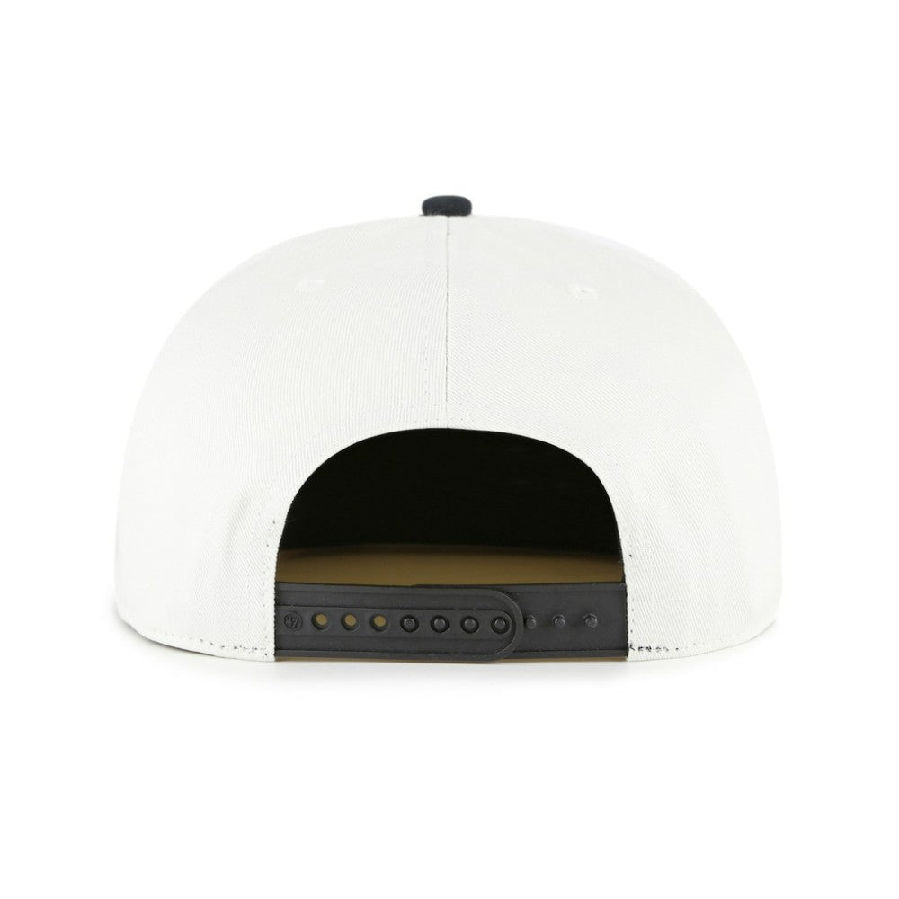 Houston Astros '47 Foundation Captain Snapback Hat - White/Black Hats