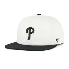Philadelphia Phillies '47 Foundation Captain Snapback Hat - White/Black Hats