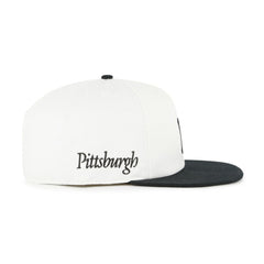 Pittsburgh Pirates '47 Foundation Captain Snapback Hat - White/Black Hats
