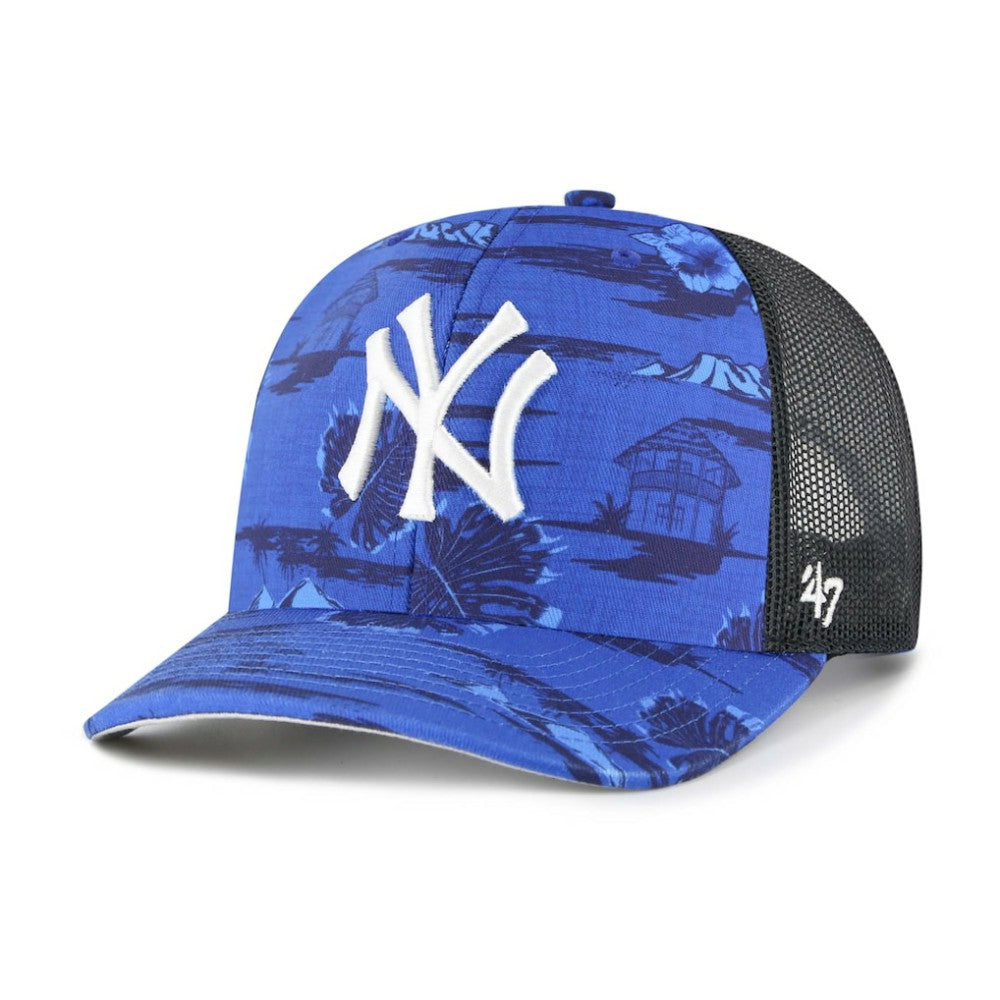 '47 New York Yankees Fiji Trucker Adjustable Hat - Blue Hats