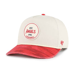 Los Angeles Angels '47 Fiji Rope Hitch Adjustable Hat - Cream/Red Hats
