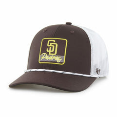 San Diego Padres '47 Scratch Adjustable Trucker Hat - Brown/White Hats