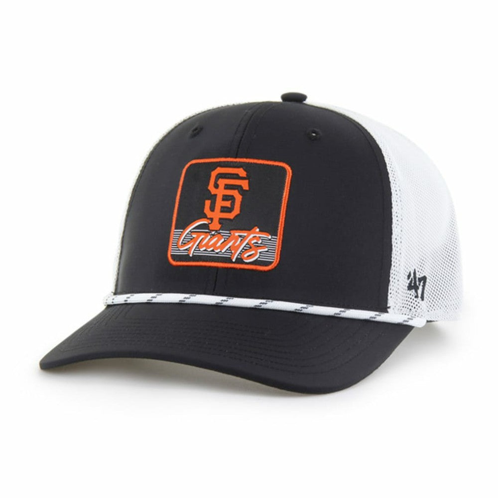 San Francisco Giants '47 Scratch Adjustable Trucker Hat - Black/White Hats