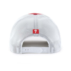 Philadelphia Phillies '47 Scratch Adjustable Trucker Hat - Red/White Hats