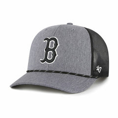 Boston Red Sox '47 Carbon Rope Trucker Adjustable Hat - Charcoal Hats