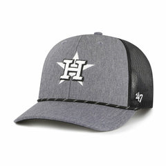 Houston Astros '47 Carbon Rope Trucker Adjustable Hat - Charcoal Hats