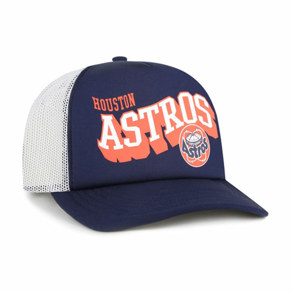 Houston Astros '47 Meander Foam Trucker Snapback Hat - Navy Hats