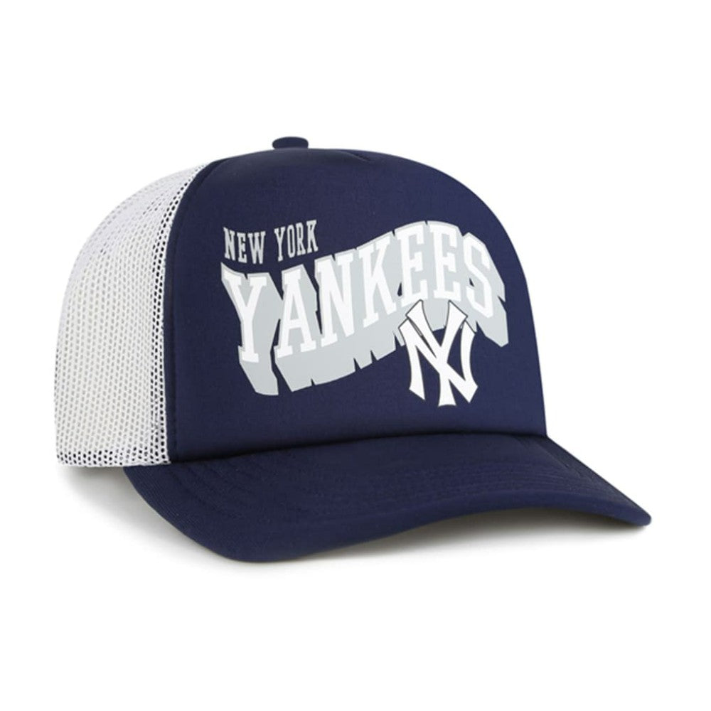 New York Yankees '47 Meander Foam Trucker Snapback Hat - Navy Hats