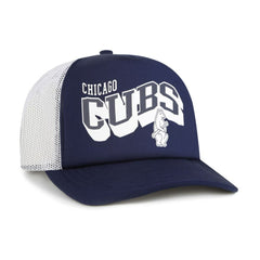 Chicago Cubs '47 Meander Foam Trucker Snapback Hat - Navy Hats