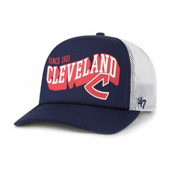 Cleveland Guardians '47 Meander Foam Trucker Snapback Hat - Navy Hats