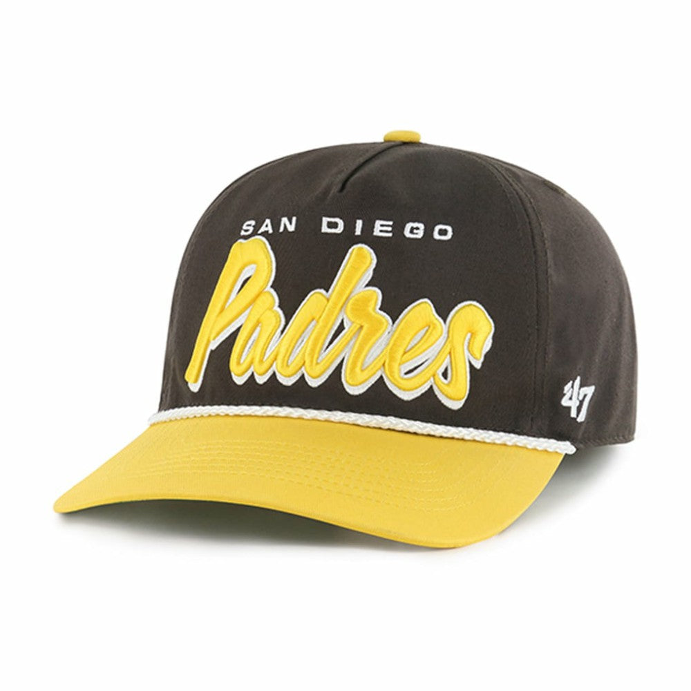 San Diego Padres '47 Dropshadow Rope Hitch Adjustable Hat - Brown Hats