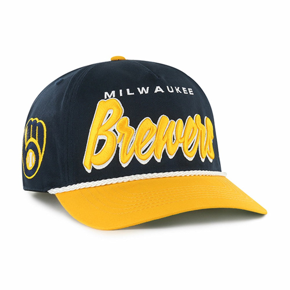 Milwaukee Brewers '47 Dropshadow Rope Hitch Adjustable Hat - Navy Hats