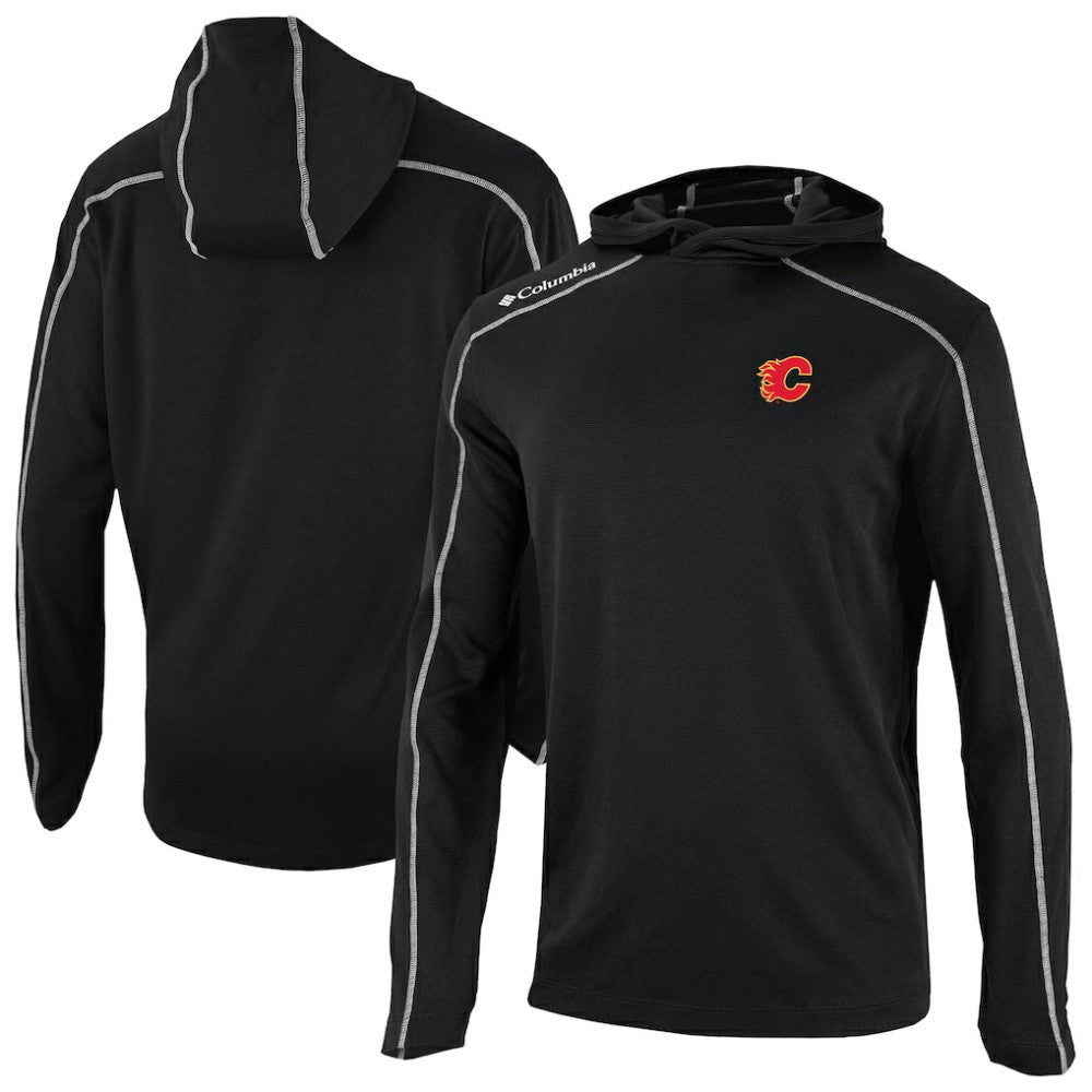 Calgary Flames Columbia Shotgun Omni-Wick Pullover Hoodie - Black | US 202128408