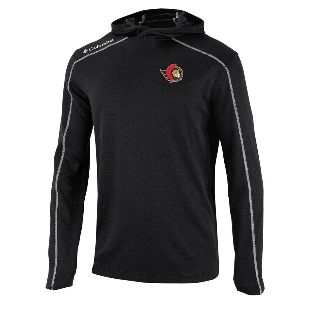 Ottawa Senators Columbia Shotgun Omni-Wick Pullover Hoodie - Black | US 202128409
