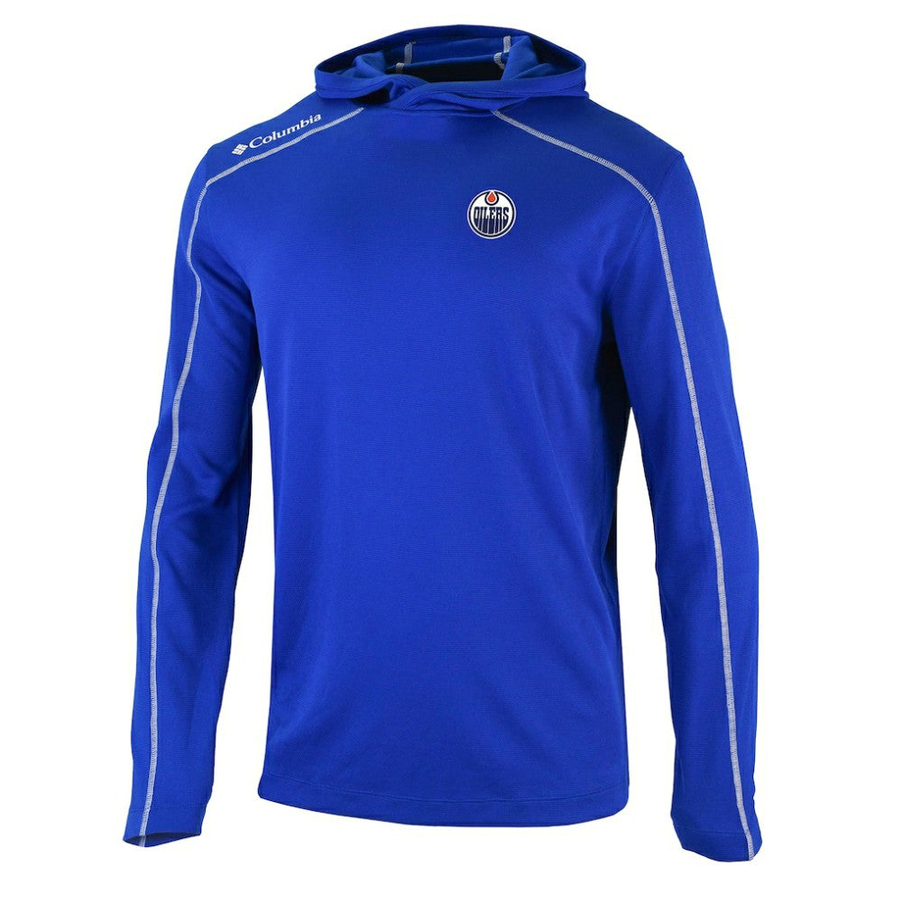 Edmonton Oilers Columbia Shotgun Omni-Wick Pullover Hoodie - Royal | US 202128410