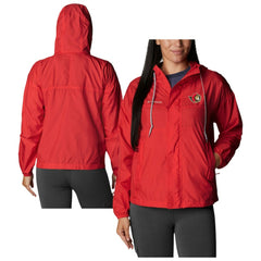 Ottawa Senators Columbia Women's Flash Challenger Omni-Wick Hoodie Full-Zip Windbreaker - Red | US 202128436