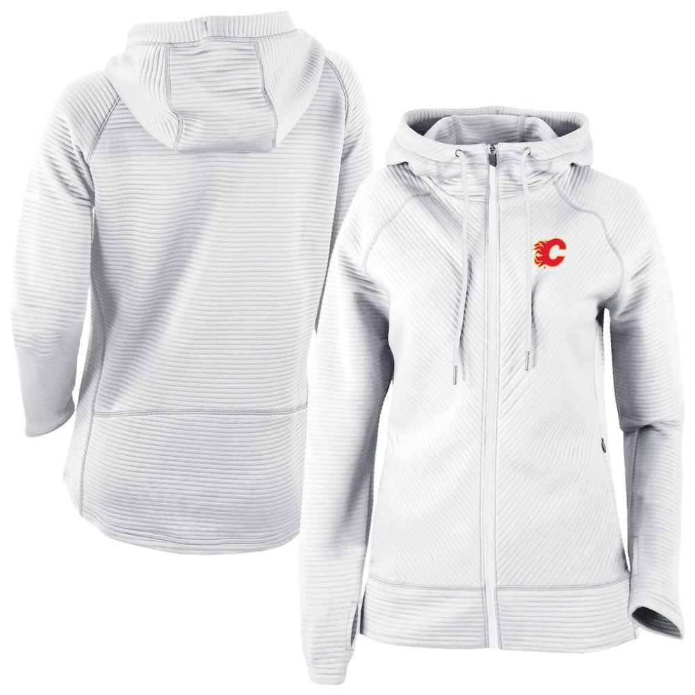 Calgary Flames Columbia Omni-Wick Pack It Up Full-Zip Jacket - White | US 202128450