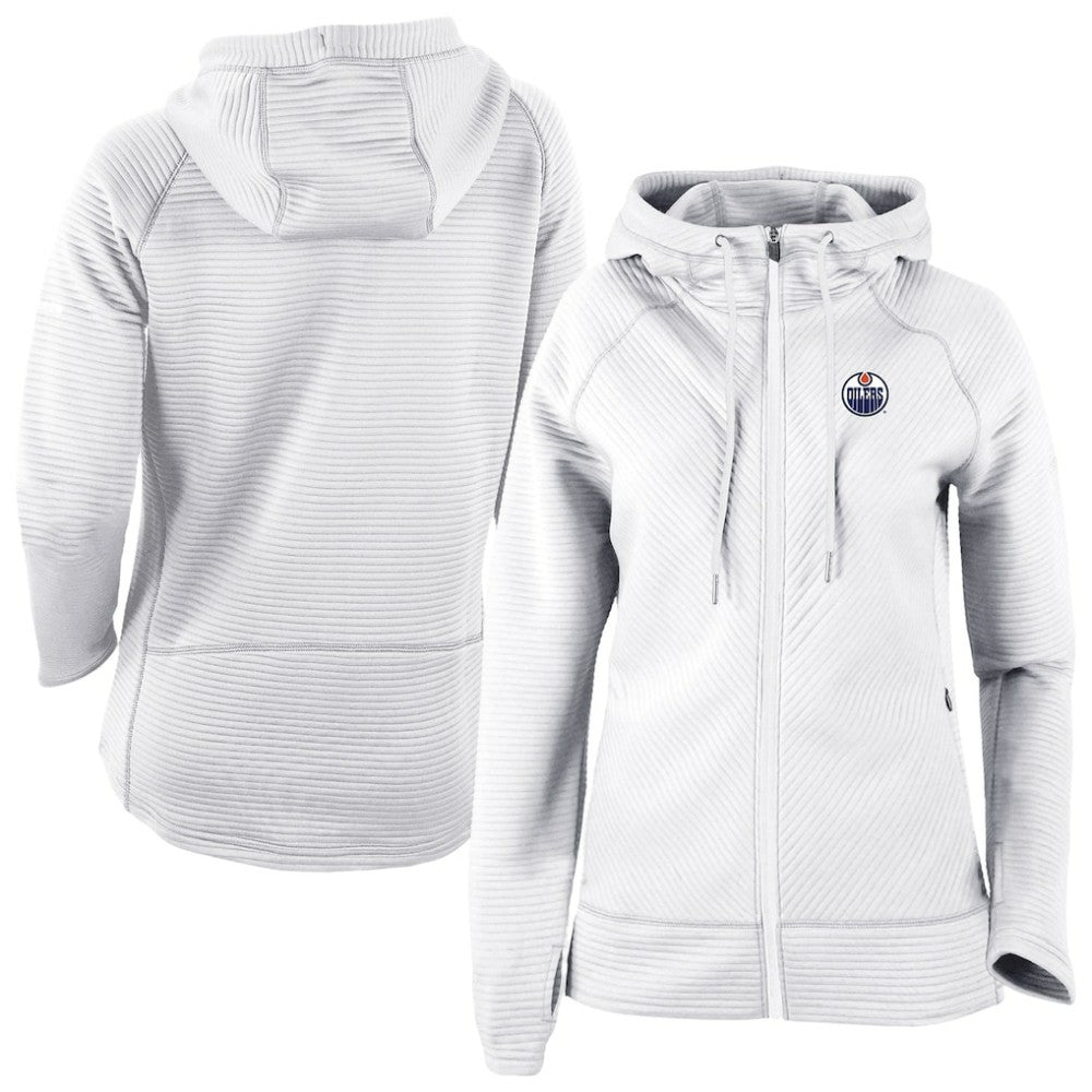 Edmonton Oilers Columbia Omni-Wick Pack It Up Full-Zip Jacket - White | US 202128454
