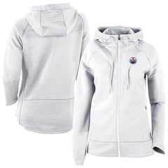 Edmonton Oilers Columbia Omni-Wick Pack It Up Full-Zip Jacket - White | US 202128454