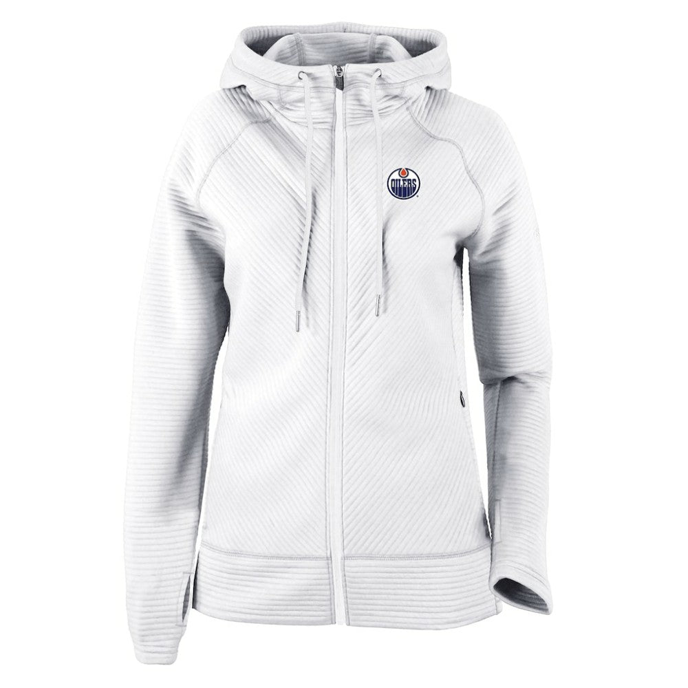 Edmonton Oilers Columbia Omni-Wick Pack It Up Full-Zip Jacket - White | US 202128454