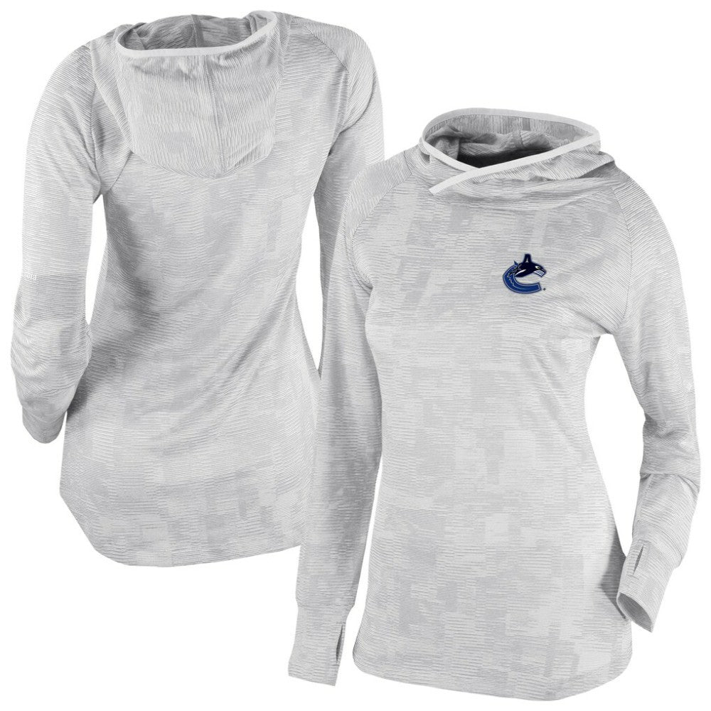 Vancouver Canucks Columbia Women's Omni-Wick Sunday Ball Pullover Hoodie - White | US 202128463