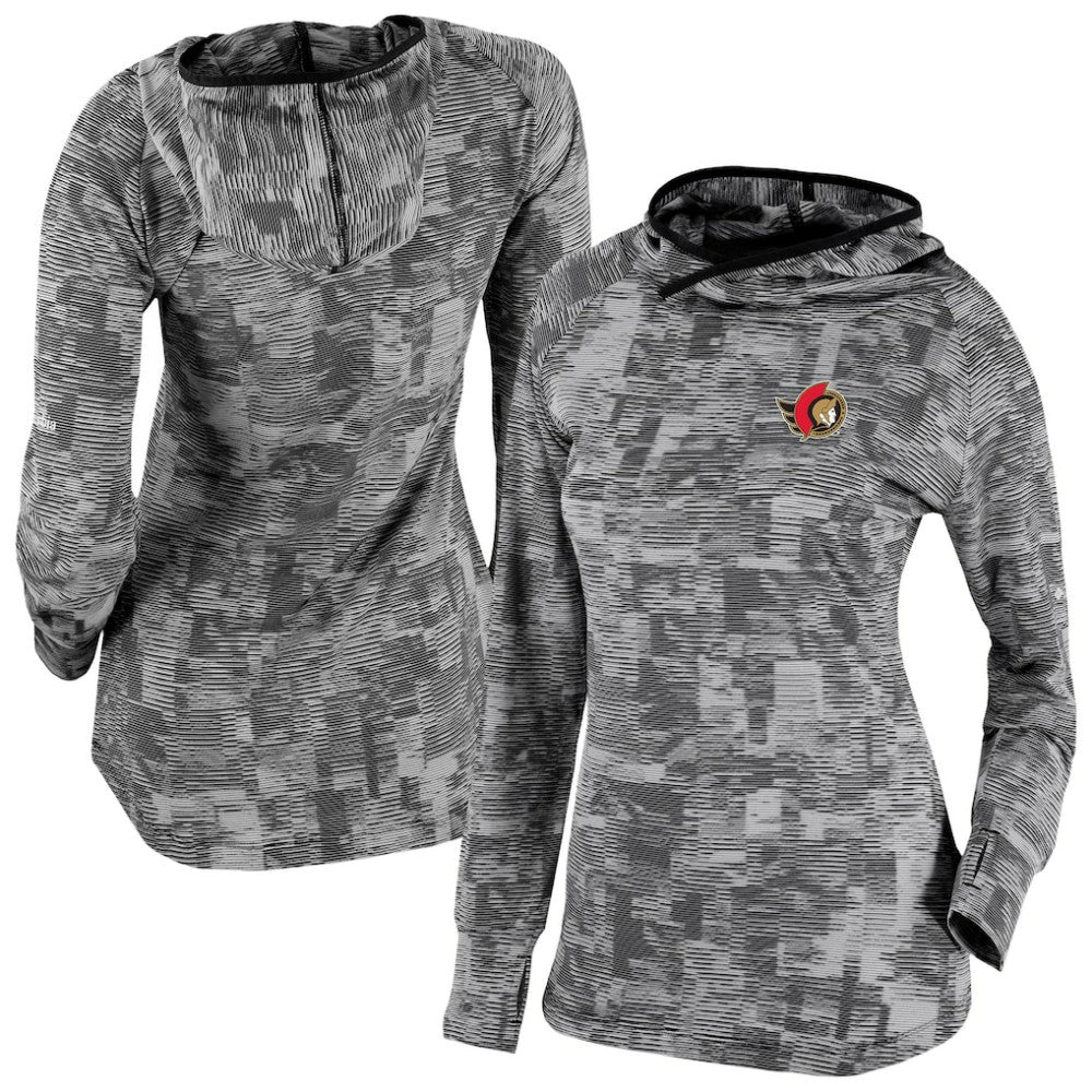 Ottawa Senators Columbia Women's Omni-Wick Sunday Ball Pullover Hoodie - Black | US 202128465