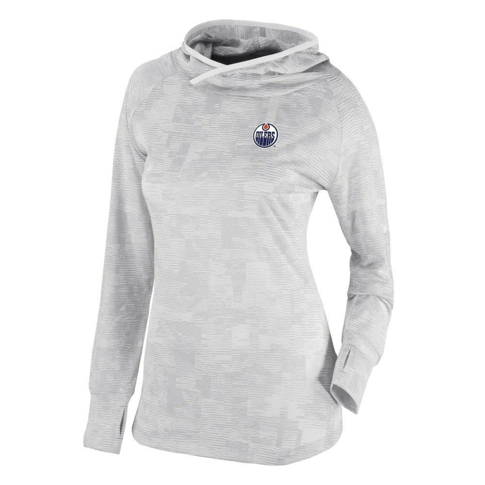 Edmonton Oilers Columbia Women's Omni-Wick Sunday Ball Pullover Hoodie - White | US 202128468