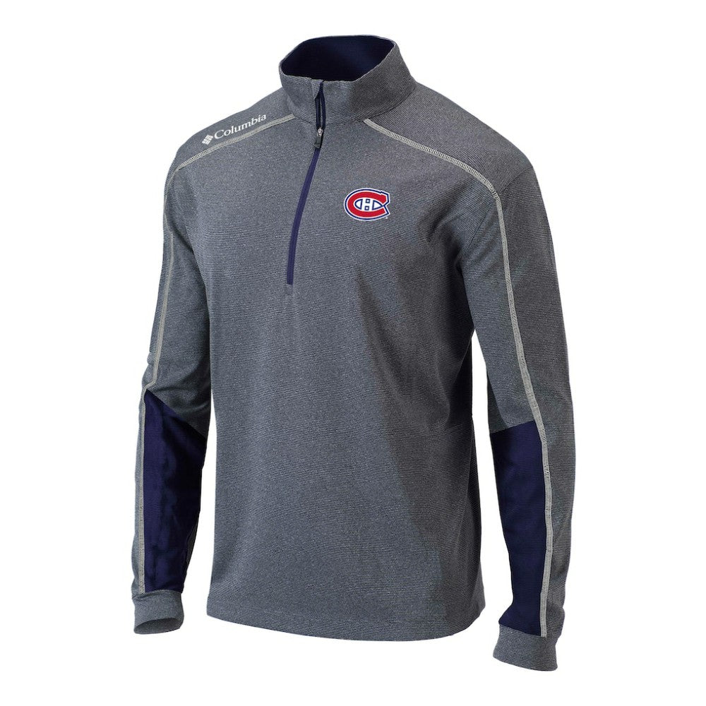 Montreal Canadiens Columbia Omni-Wick Shotgun 2.0 Quarter-Zip Pullover Top - Navy | US 202128469