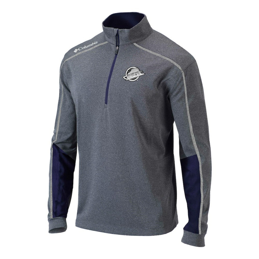 Vancouver Canucks Columbia Omni-Wick Shotgun 2.0 Quarter-Zip Pullover Top - Navy | US 202128470